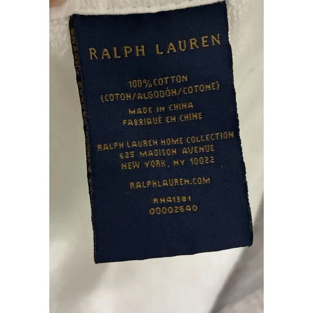 Vintage 90s Ralph Lauren Polo Bear Beach Towel Sitting Bear American Flag 35x64